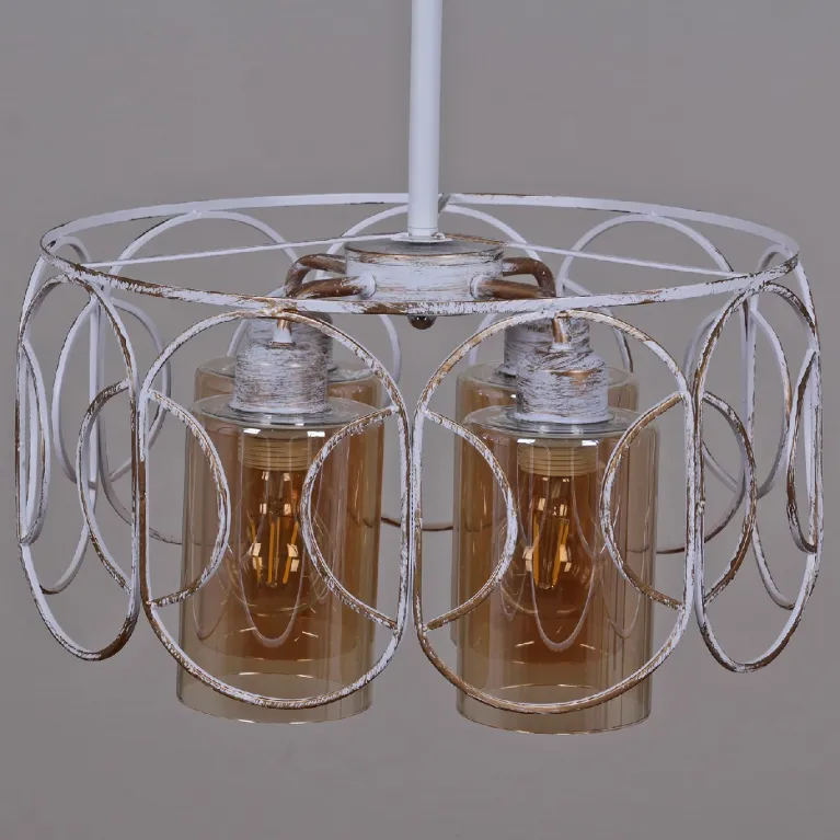 Подвесная люстра Reluce 03883-0.4-04 WH+GD