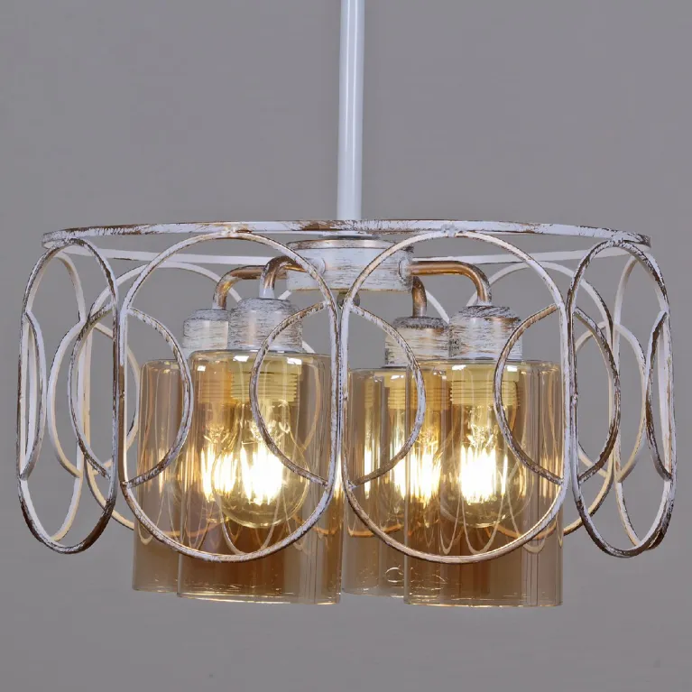 Подвесная люстра Reluce 03883-0.4-04 WH+GD