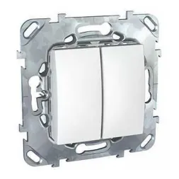 Выключатель двухклавишный Schneider Electric Unica 10AX 250V MGU5.211.18ZD