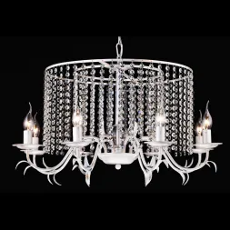 Подвесная люстра Natali Kovaltseva VOGUE 70000-8C WHITE GOLD
