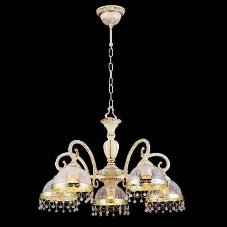 Подвесная люстра Natali Kovaltseva VIOLA 11427/5С IVORY