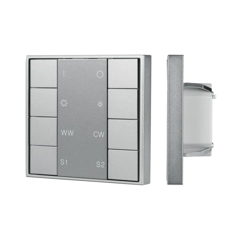 Кнопочная панель Arlight DALI-201-23-1G-2SC-MIX-DT8-IN Silver (BUS, Frame) 048217
