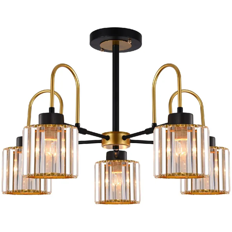 Люстра на штанге Illumico IL1305-5CPA-29 BK GD