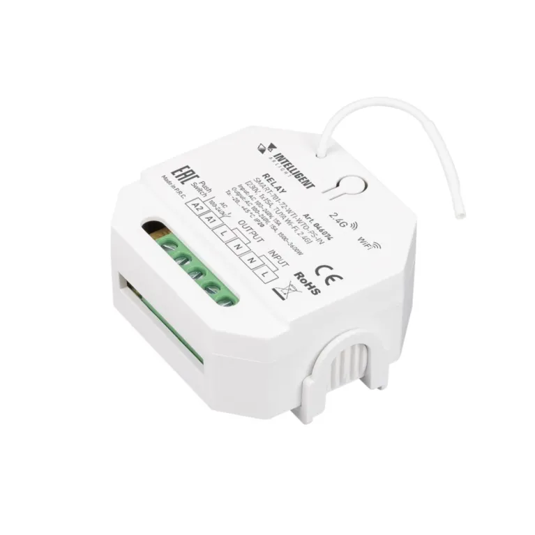 Релейный модуль Arlight SMART-701-72-WTI-WTO-PS-IN (230V, 1x15A, TUYA Wi-Fi, 2.4G) 046074