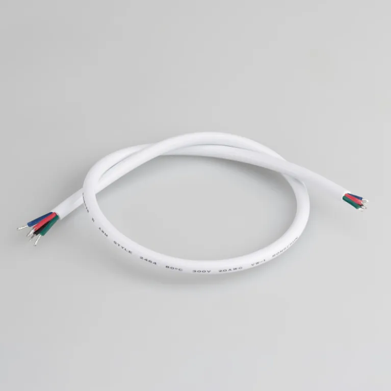 Провод питания Arlight ARL-Moonlight-20AWG-4W-D6-CU-500 White 028124