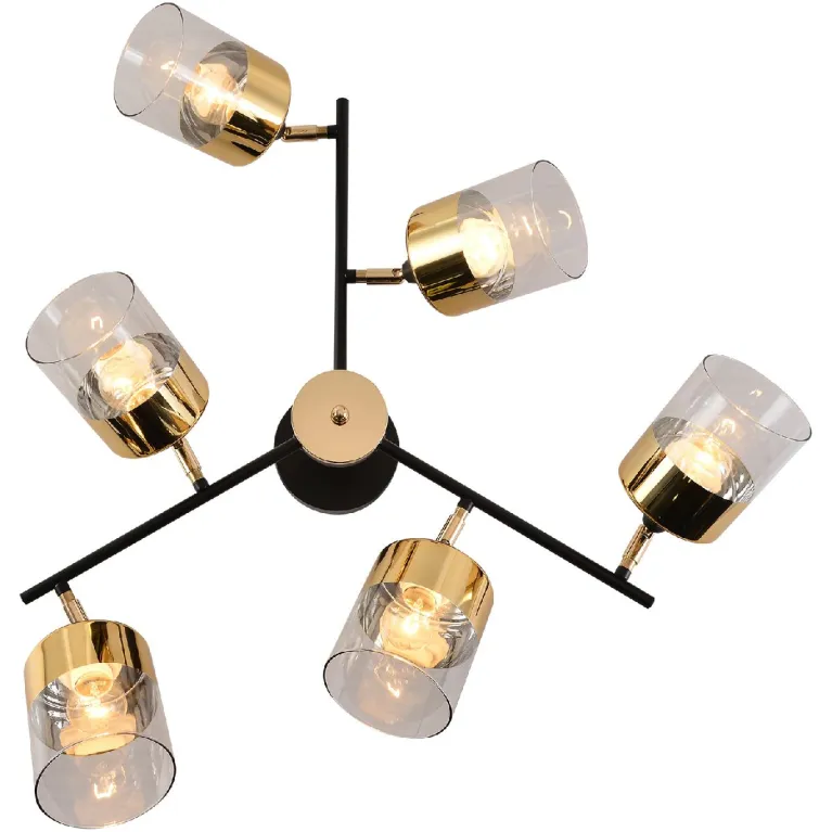 Люстра на штанге Reluce 01555-3.3-06B BK+FGD