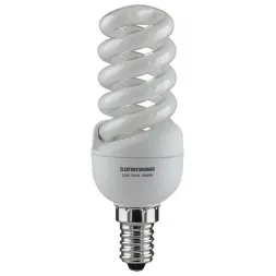 Лампа энергосберегающая SMT E14 15W Мини-спираль желтый 4690389001819