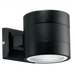 Уличный настенный светильник Ideal Lux Snif Ap1 Round Nero