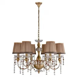 Подвесная люстра Crystal Lux Alegria SP6 Gold-Brown