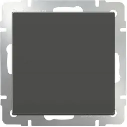 Выключатель одноклавишный проходной серо-коричневый WL07-SW-1G-2W 4690389053986