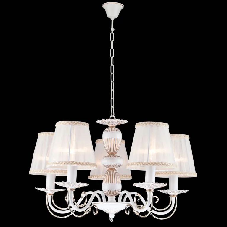 Подвесная люстра Natali Kovaltseva SCARLETT II 11392/5C WHITE GOLD