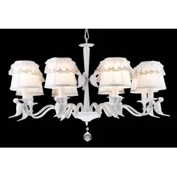 Подвесная люстра Natali Kovaltseva ORIOLE 70011-8C WHITE GOLD