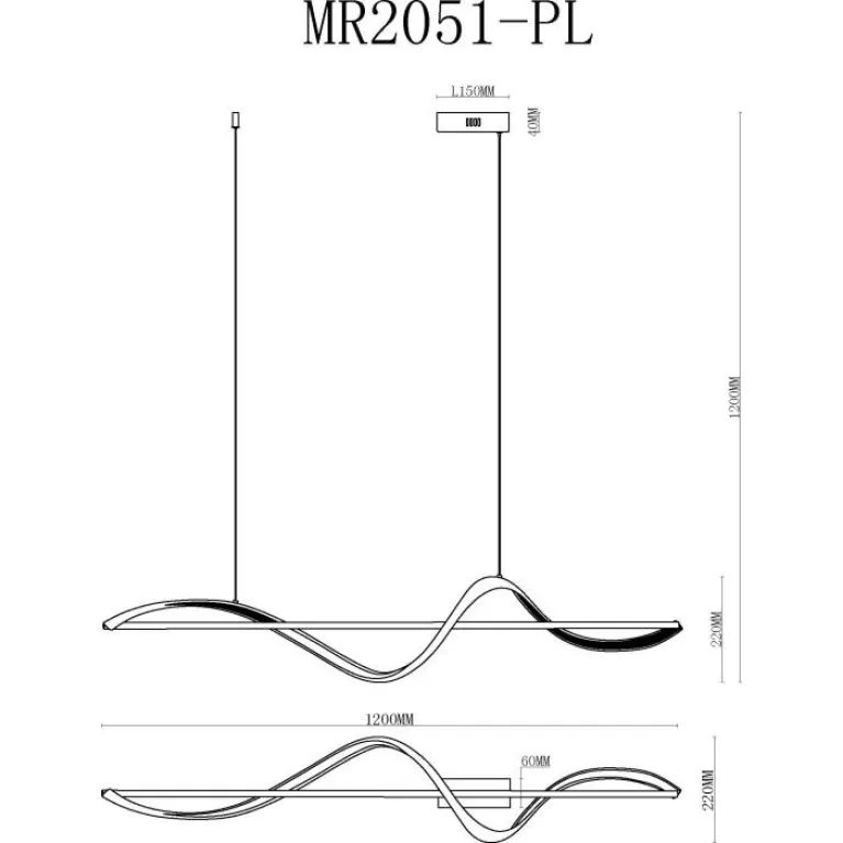 Подвесной светодиодный светильник MyFar Marry MR2051-PL