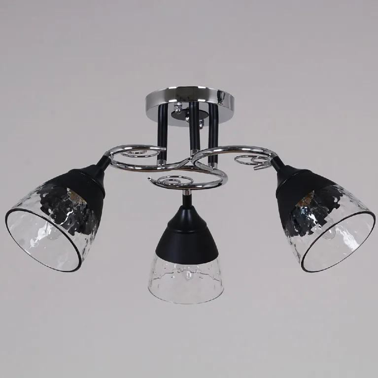 Потолочная люстра Reluce 70139-3.3-03 CR+BK
