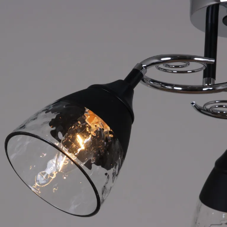 Потолочная люстра Reluce 70139-3.3-03 CR+BK