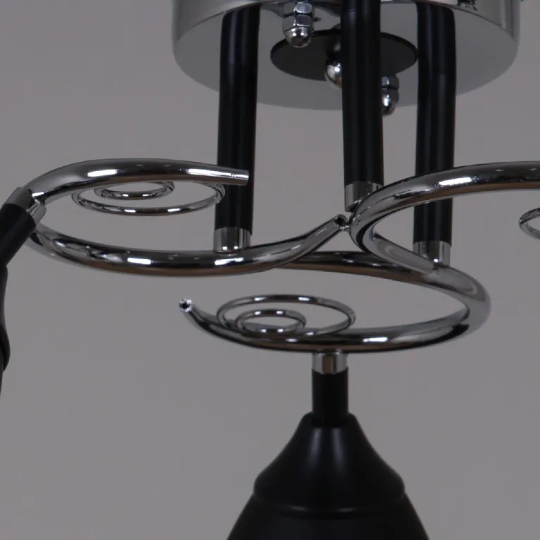 Потолочная люстра Reluce 70139-3.3-03 CR+BK