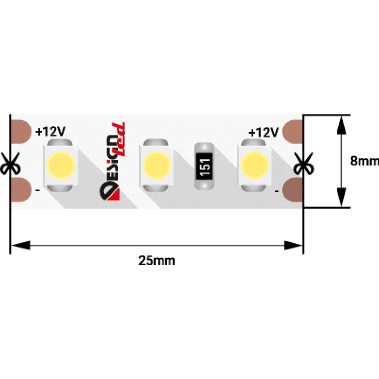 Светодиодная лента DesignLed DSG3120-12-W-33 000525