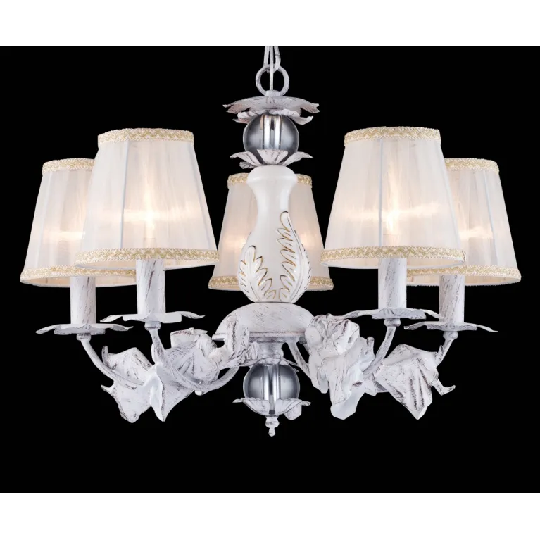 Подвесная люстра Natali Kovaltseva LADY 70043-5C WHITE GOLD