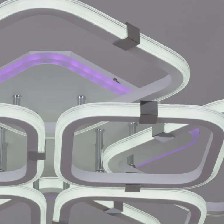 Потолочная люстра Reluce 06321-3.3-4+4A WH+CR (RGB)