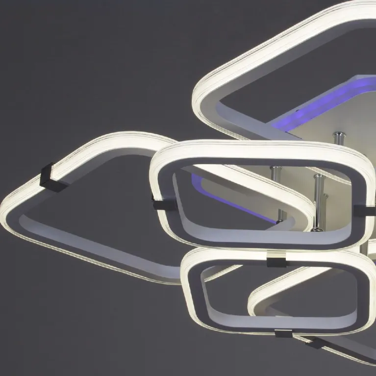 Потолочная люстра Reluce 06321-3.3-4+4A WH+CR (RGB)