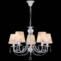 Подвесная люстра Natali Kovaltseva PALERMO 11417/5C WHITE GOLD
