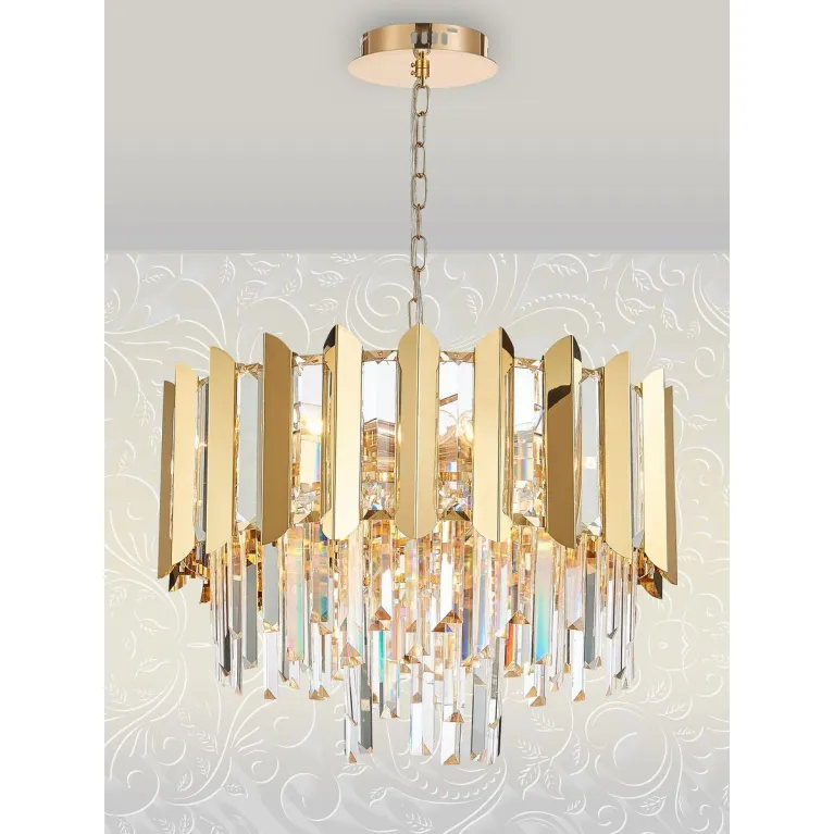 Подвесная люстра Natali Kovaltseva Amazone 81444/8C Gold
