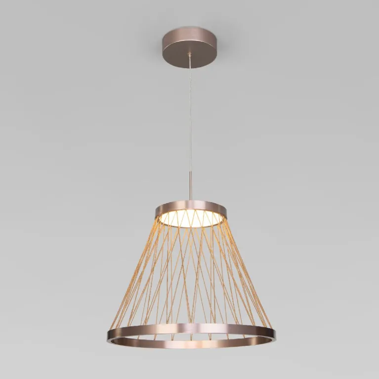 Подвесной светильник Eurosvet Cesta 40016/1 LED коричневый a069283