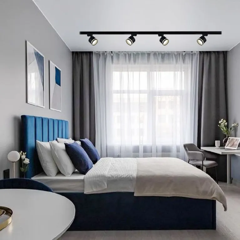 Трековый однофазный светильник Reluce 53001-9.3-001LD GX53 BK