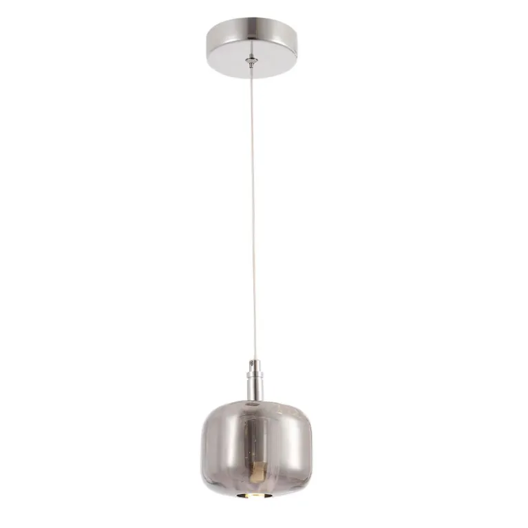 Подвесной светильник Crystal Lux Box SP1 Chrome/Smoke