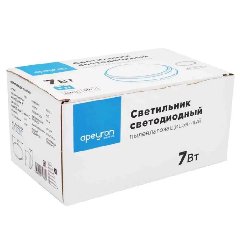 Настенно-потолочный светильник Apeyron ДББ 01-7-001-011 11-91бел