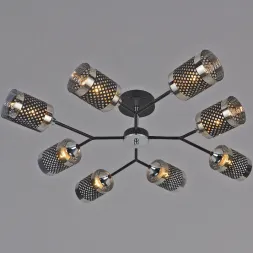 Люстра на штанге Reluce 01405-3.3-08B BK+CR