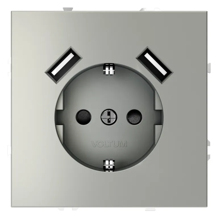 Розетка с USB, А+А Voltum S70 VLS040405
