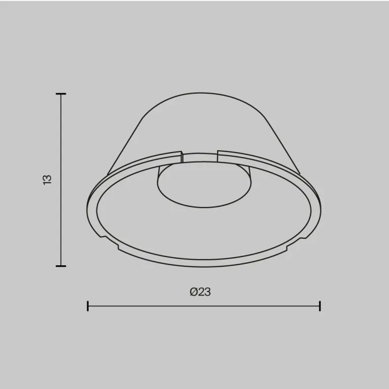 Линза для светильников серии Mini 55° Maytoni Technical LensD25-55