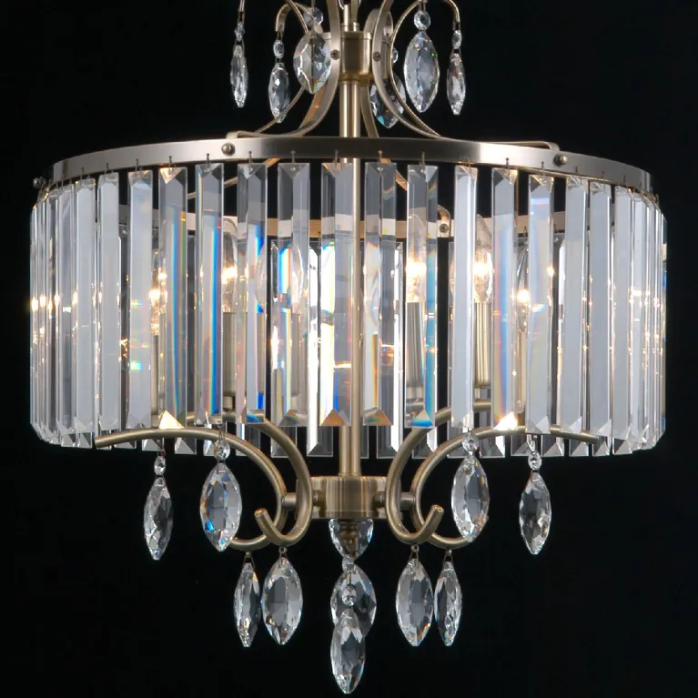 Подвесная люстра Illumico IL3519-5PSQ-24 AB LYRA