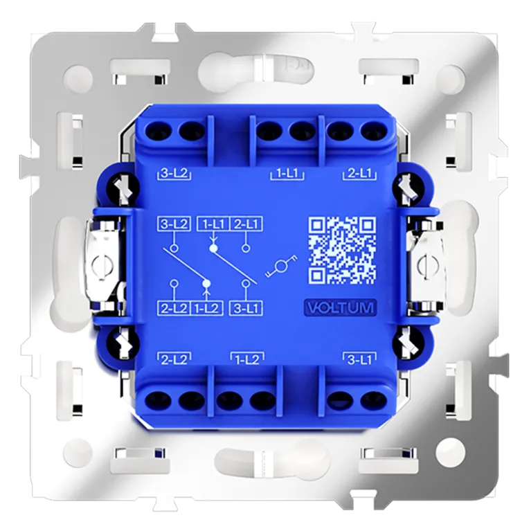 Проходной переключатель двухклавишный Voltum S70 VLS020302