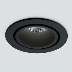 Встраиваемый светодиодный светильник Elektrostandard 15267/LED 7W 4200K черный/черный 4690389175589