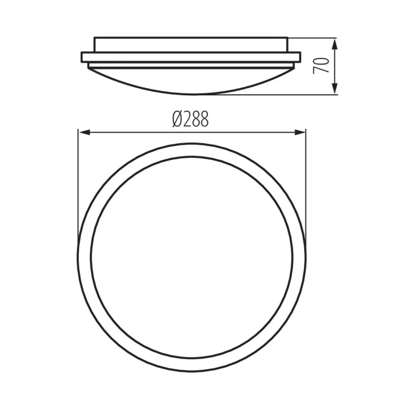 Настенно-потолочный светодиодный светильник Kanlux ORTE LED 24W-NW-O-SE 29163