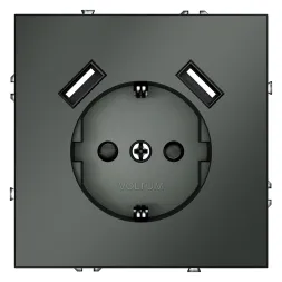 Розетка с USB, А+А Voltum S70 VLS040406