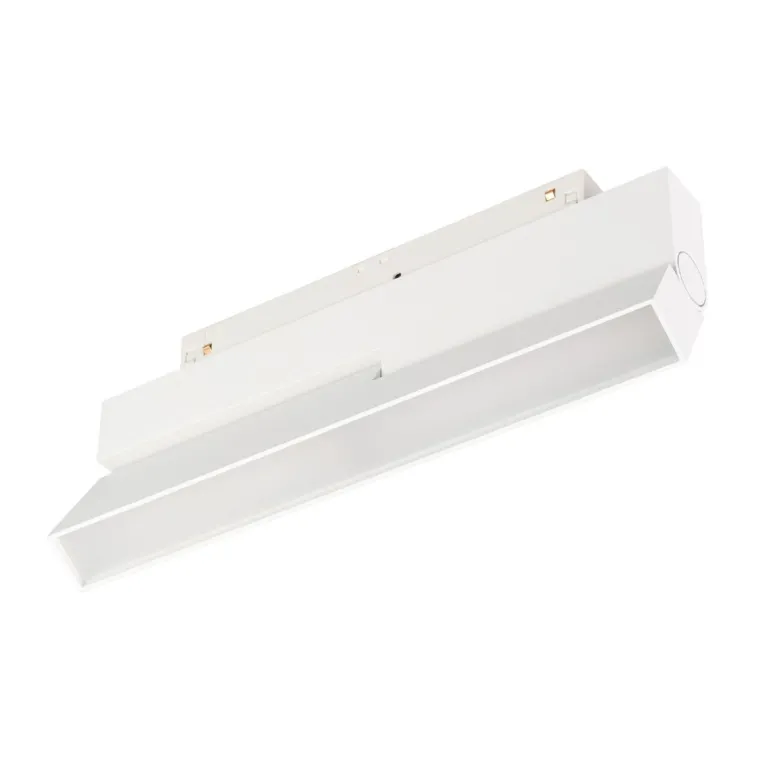 Трековый магнитный светильник Arlight MAG-ORIENT-FLAT-FOLD-S230-12W Day4000 (WH, 80 deg, 48V, DALI) 