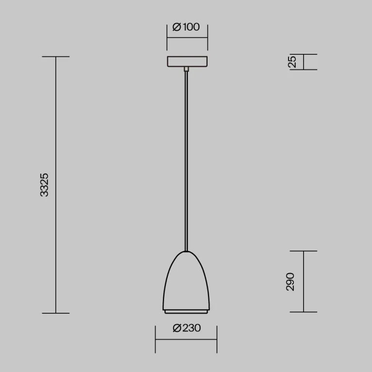 Подвесной светильник Maytoni Pilastro MOD430PL-01CM