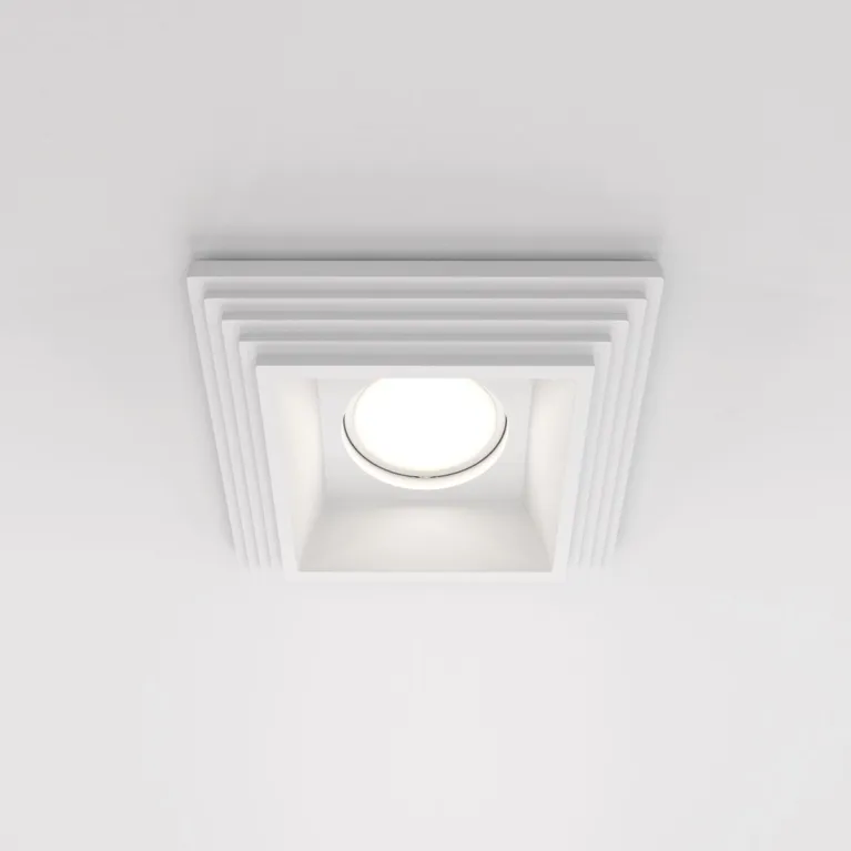 Встраиваемый светильник Maytoni Gyps Modern DL005-1-01-W-1