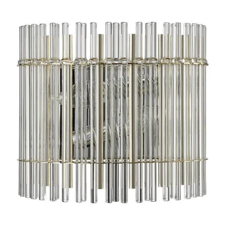 Настенный светильник Crystal Lux Aurelio AP2 Gold+Chrome/Transparent