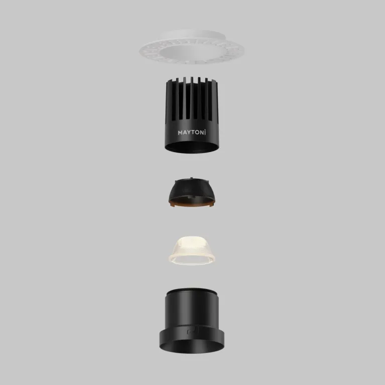 Встраиваемый светильник Maytoni Dip DL122-15W-2.7K-TRS-B
