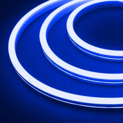 Лента герметичная Arlight MOONLIGHT-SIDE-A140-12x17mm 24V Blue (8 W/m, IP67, 2835, 5m, wire x1) 0387