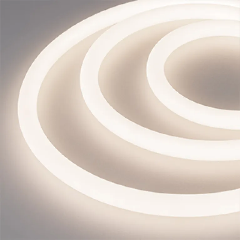 Лента герметичная Arlight MOONLIGHT-TOP-A336-D18mm 24V Day4000 360deg (14.4 W/m, IP65, 2835, 5m, wir