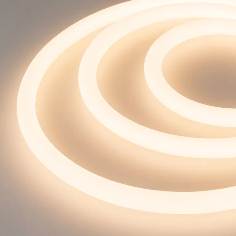 Лента герметичная Arlight MOONLIGHT-TOP-A336-D18mm 24V Warm3000 360deg (14.4 W/m, IP65, 2835, 5m, wi