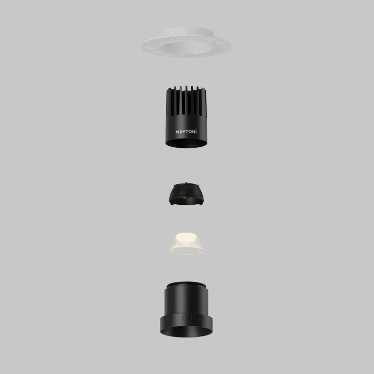Встраиваемый светильник Maytoni Dip DL120-10W-2.7K-TRS-B