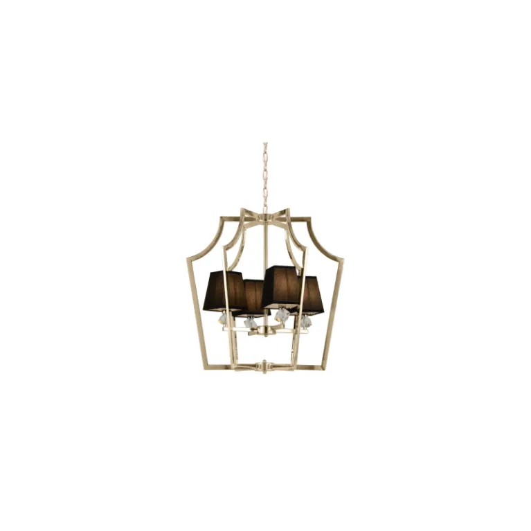 Подвесная люстра Lumina Deco Montero LDP 1249-4 GD+BK