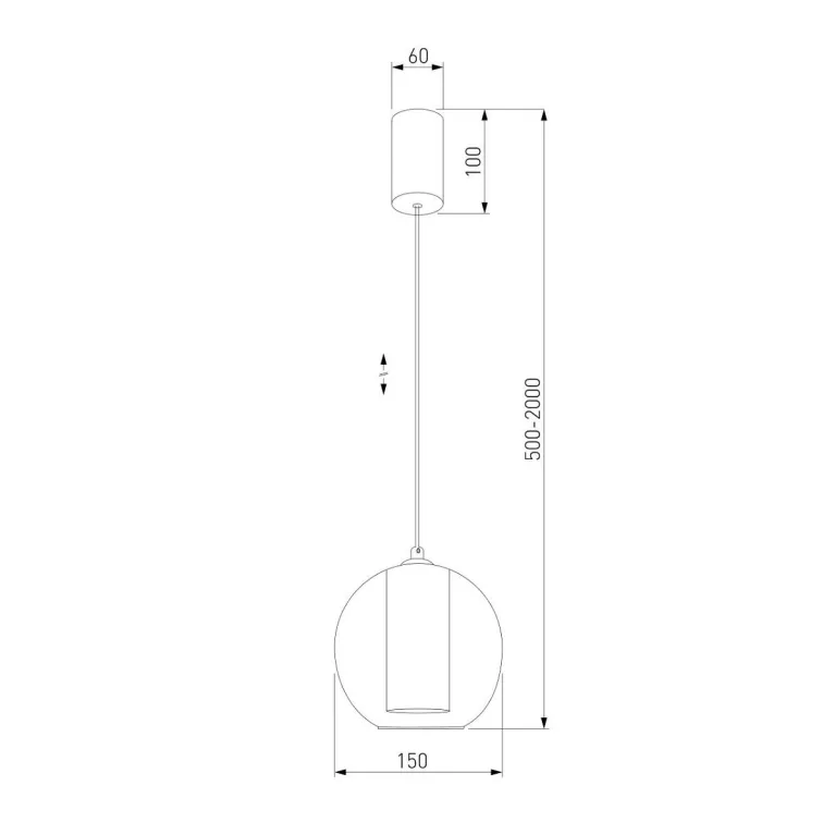 Подвесной светодиодный светильник Eurosvet Cobble 50258/1 LED дымчатый