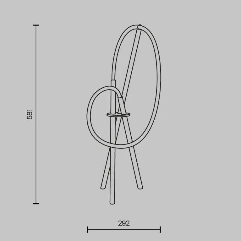 Настольная лампа Maytoni Crochet MOD369TL-L15BS3K